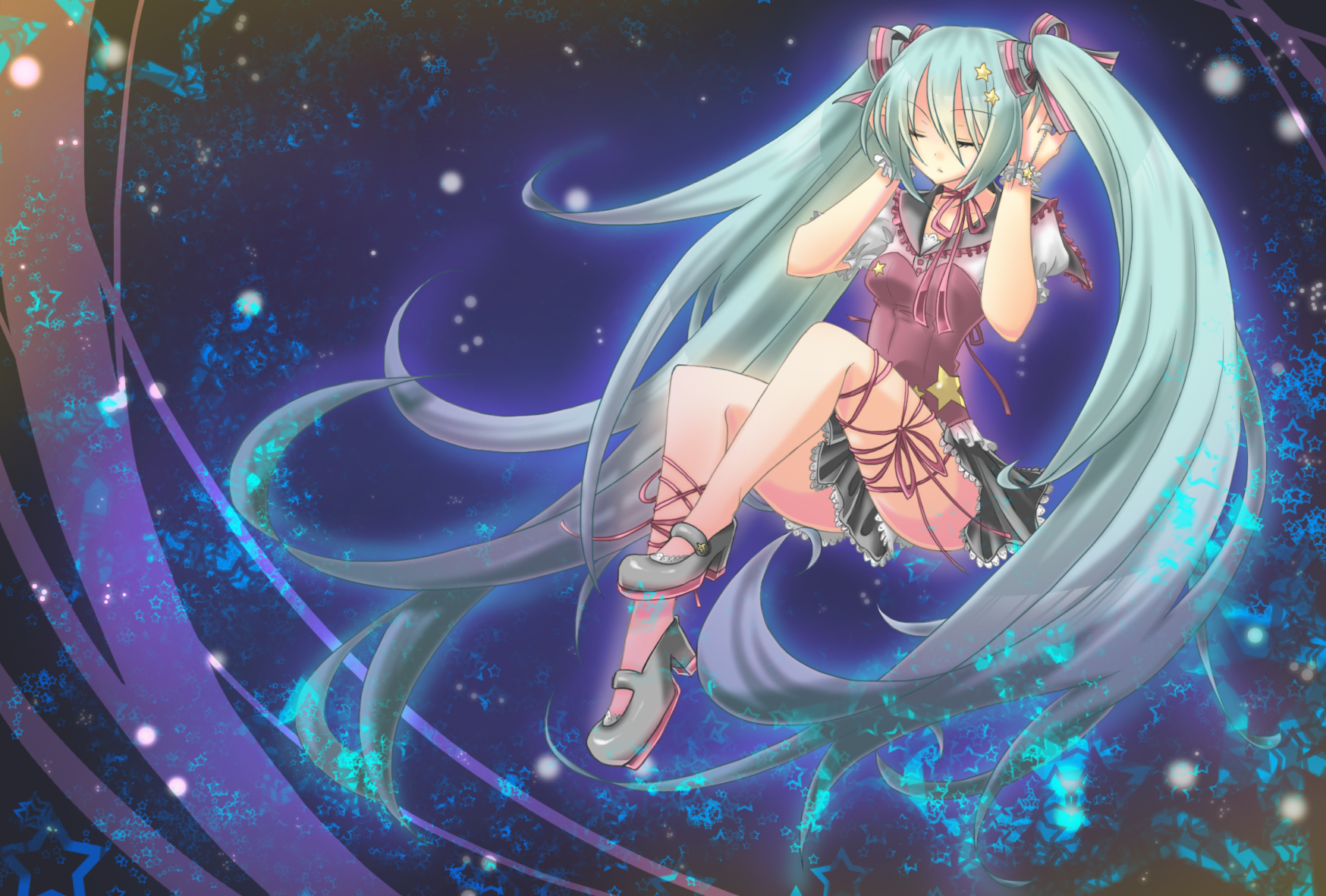 hatsune_miku, takamiya_ren, twintails, vocaloid