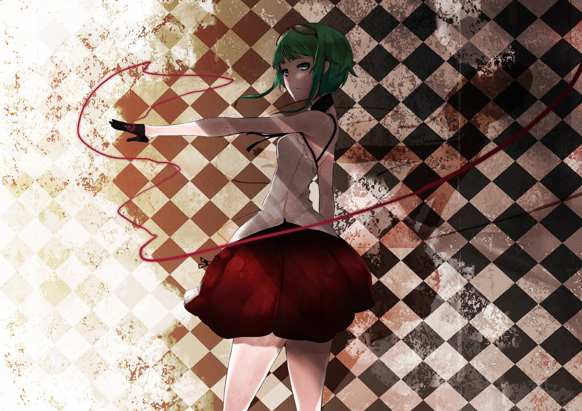 green_hair, gumi, mirre, vocaloid