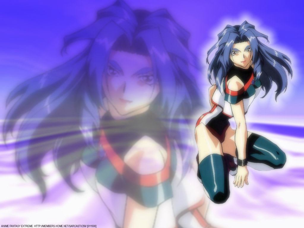 ayla_v_roznovsky, battle_athletes, blue_eyes, blue_hair, long_hair, thighhighs, zoom_layer