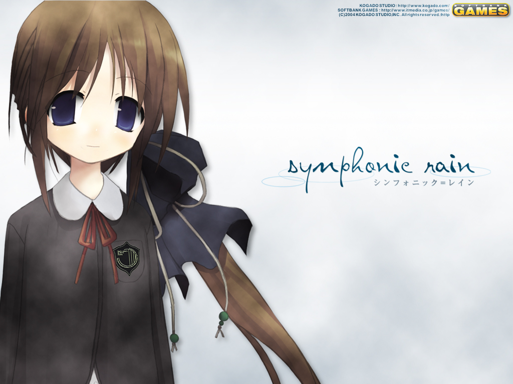 blue_eyes, brown_hair, long_hair, school_uniform, shiro_(octet), symphonic_rain, tortinita_fine
