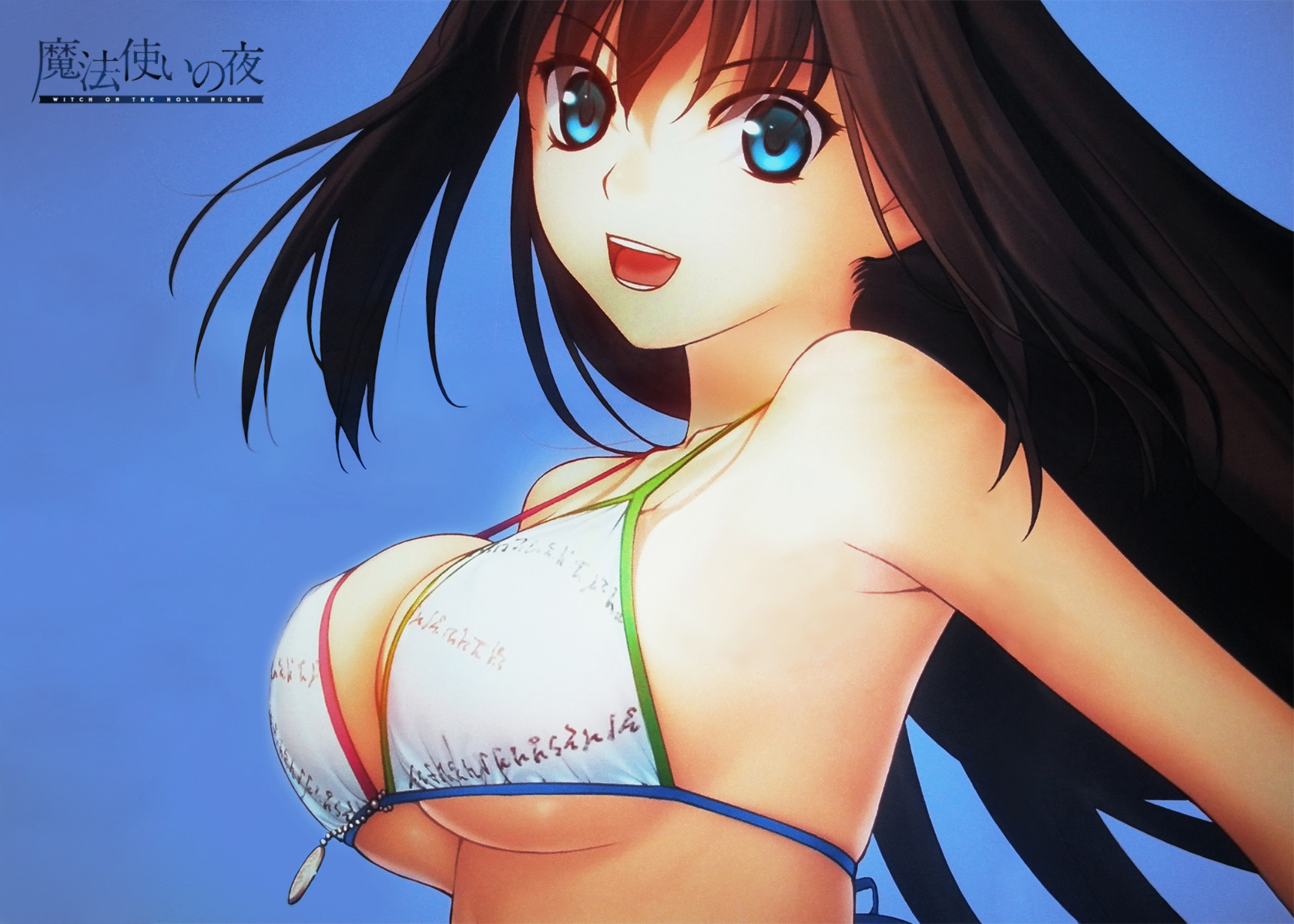 aozaki_aoko, bikini, koyama_hirokazu, mahou_tsukai_no_yoru, swimsuit