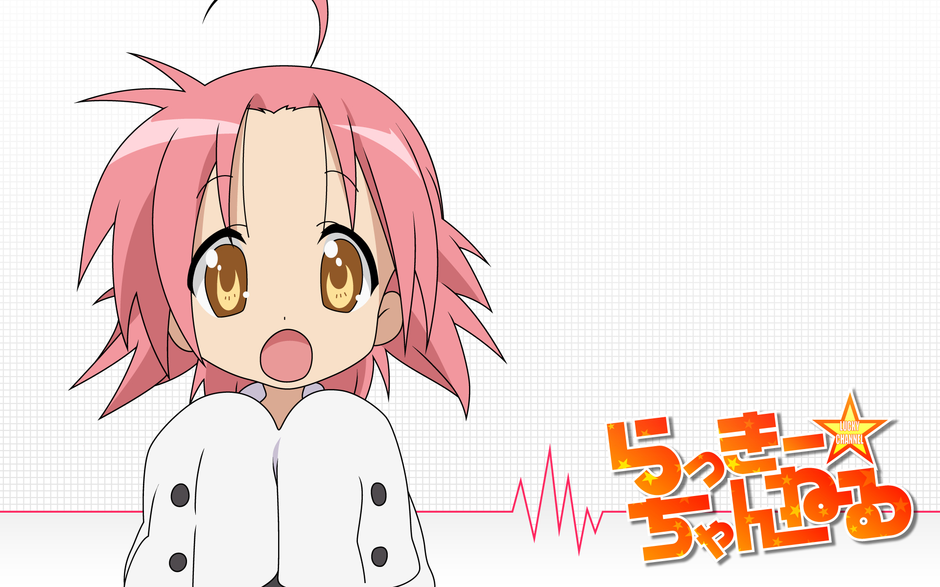 kogami_akira, lucky_channel, lucky_star, pink_hair, yellow_eyes