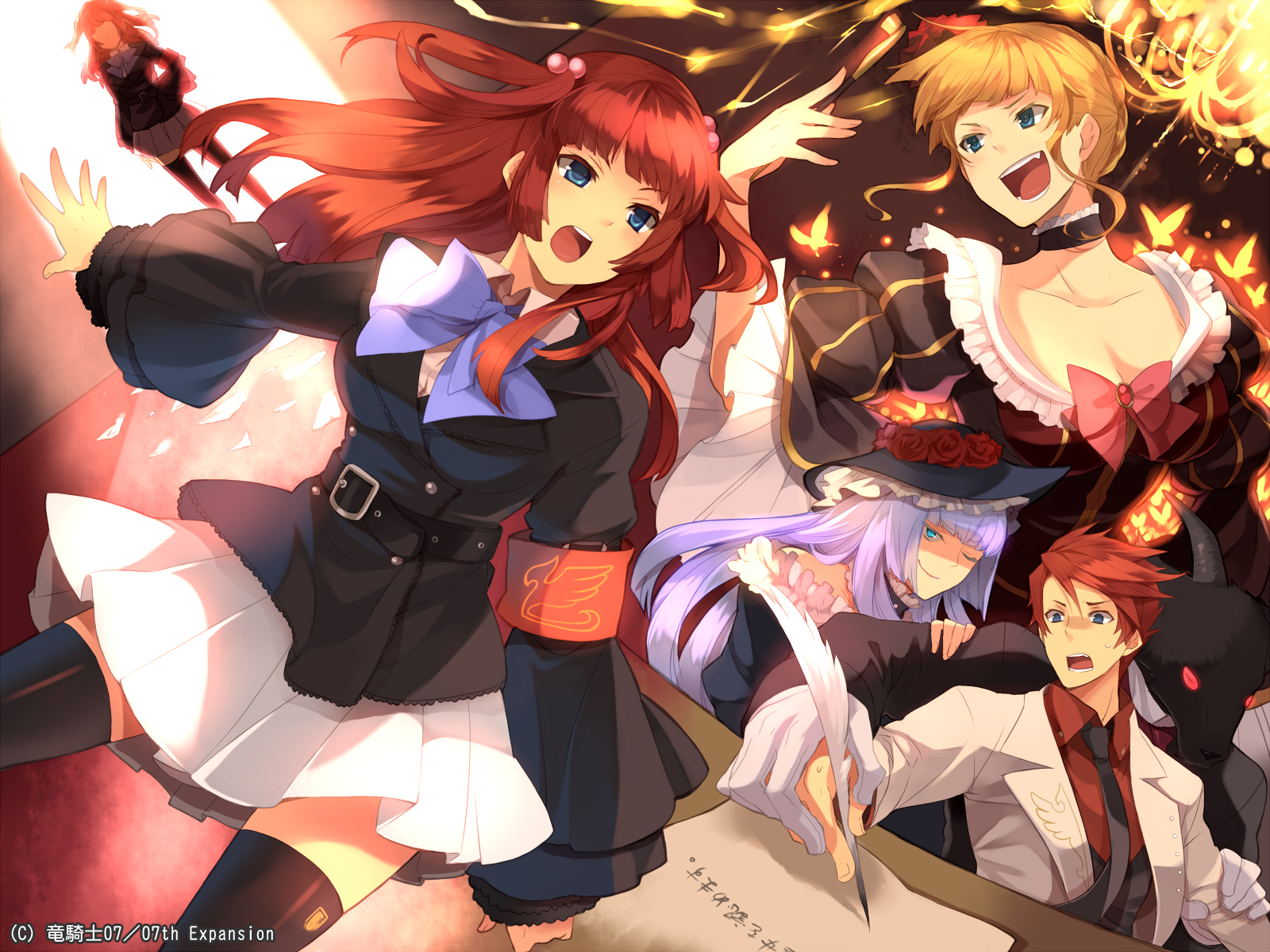 beatrice, blonde_hair, blue_eyes, hanokage, male, red_hair, umineko_no_naku_koro_ni, ushiromiya_ange