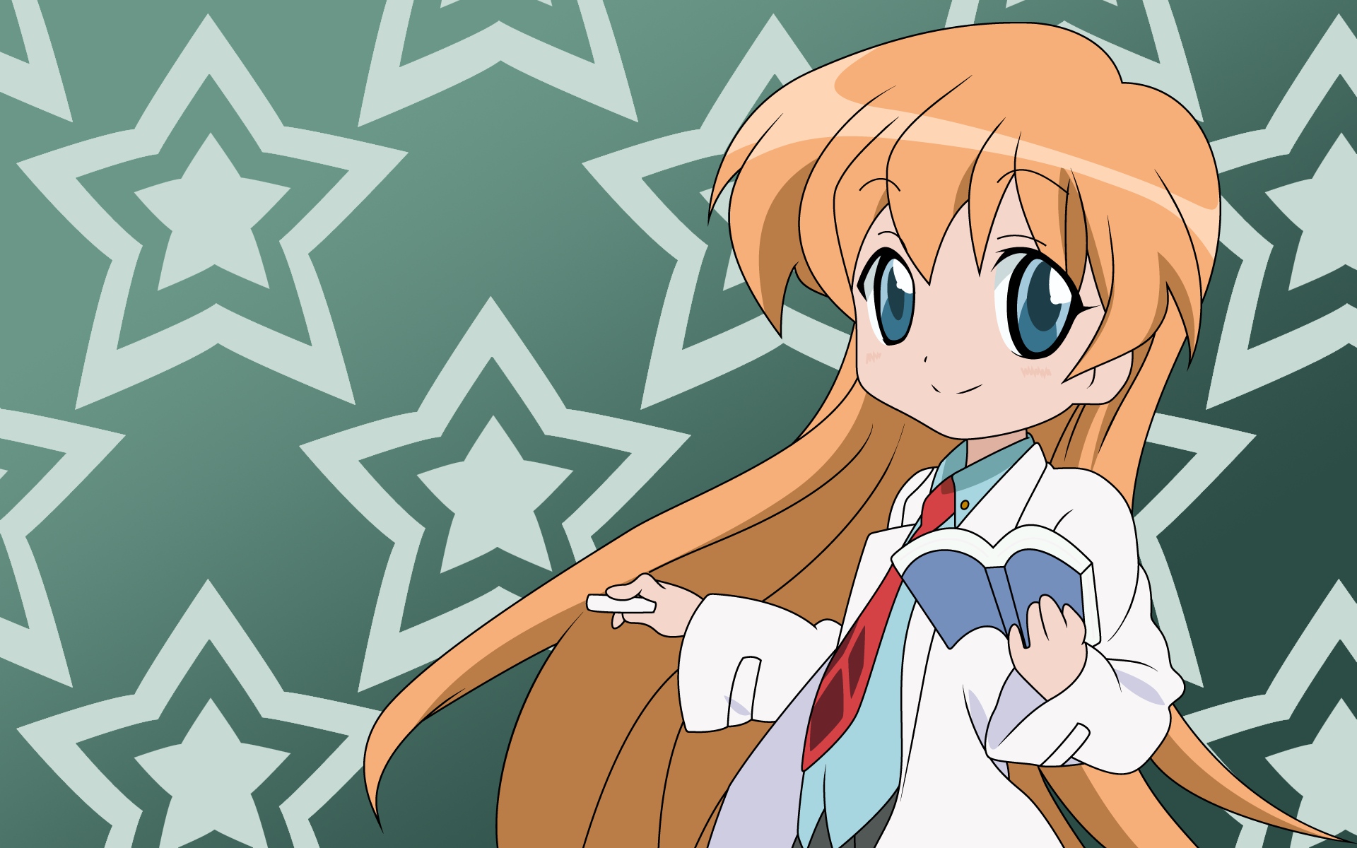 blonde_hair, blue_eyes, lucky_star, pani_poni_dash, rebecca_miyamoto