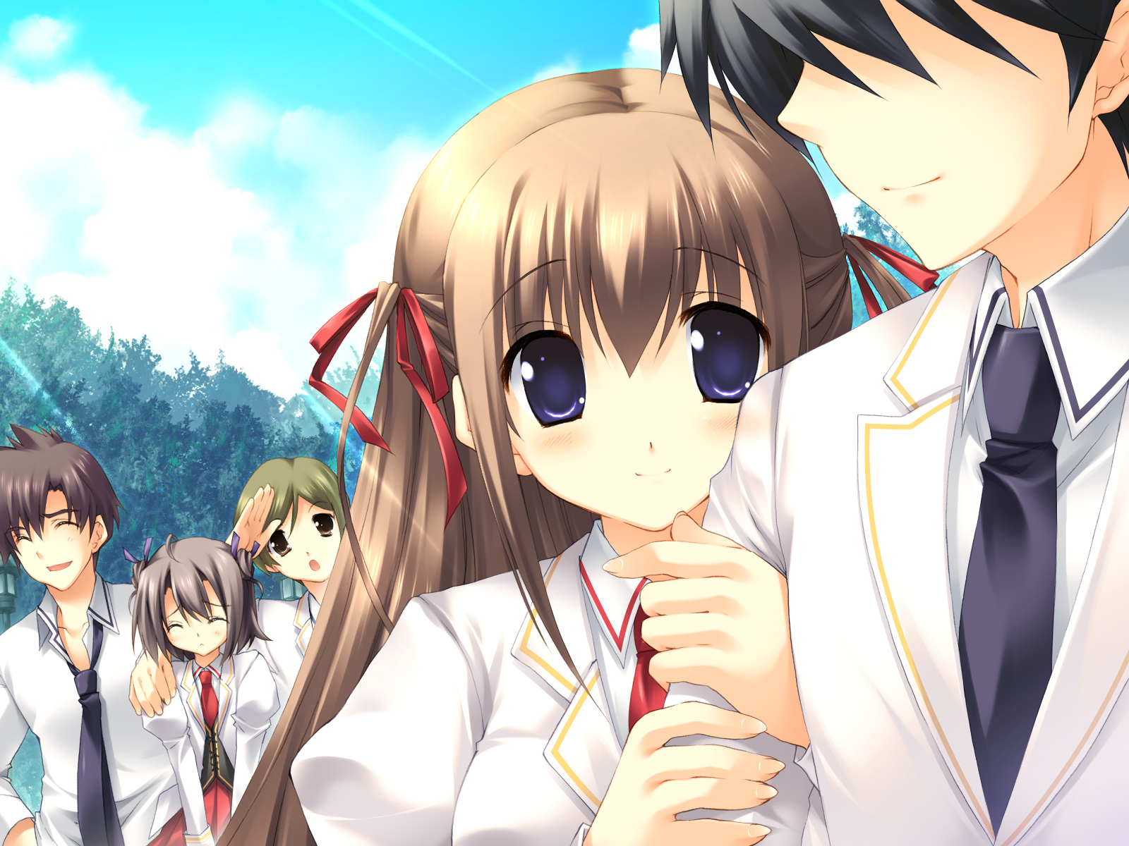 blue_eyes, blush, brown_hair, game_cg, kiss_x_demon_lord_x_darjeeling, marmalade, nanase_yuuna, sanjouji_shinobu