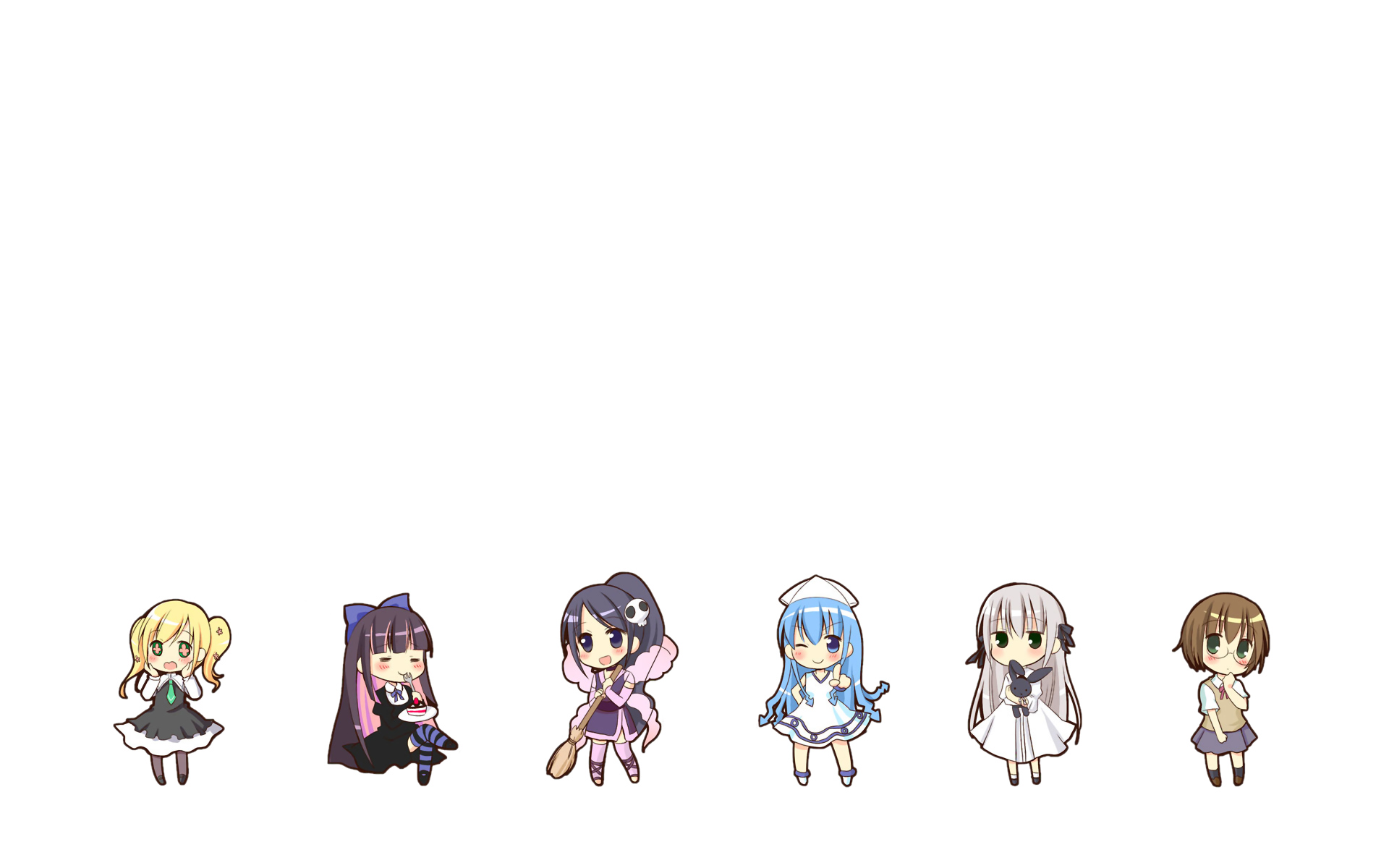 aino036, chibi, cordelia_glauca, crossover, dress, elsee_de_ruth_ima, food, glasses