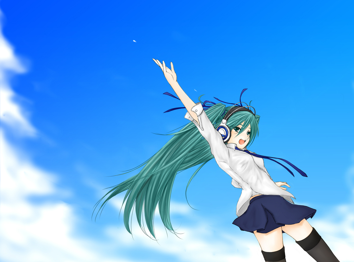 dinahfiria, hatsune_miku, sky, vocaloid