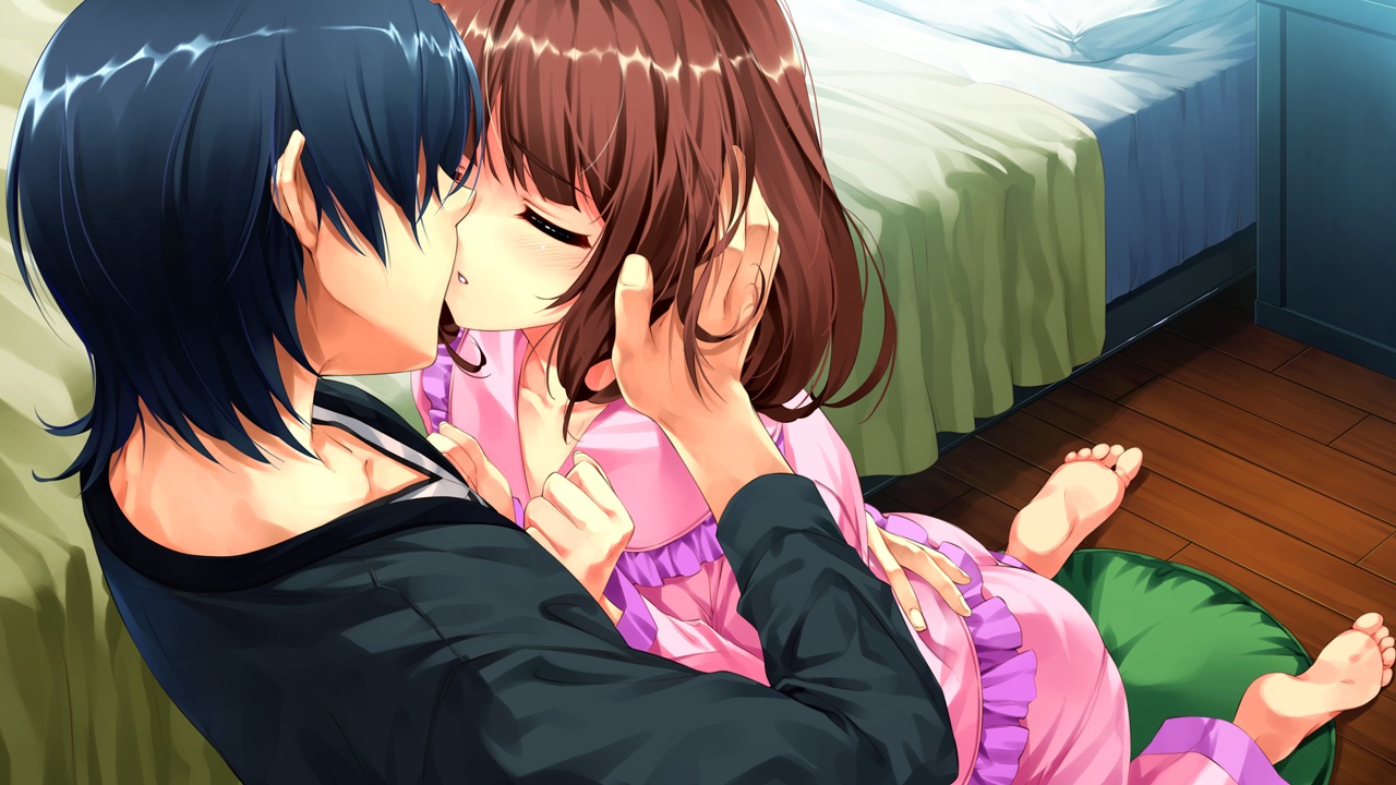 akiyama_sou, game_cg, kiss, misaki_kurehito, sasaki_kaori, trumple, ushinawareta_mirai_wo_motomete