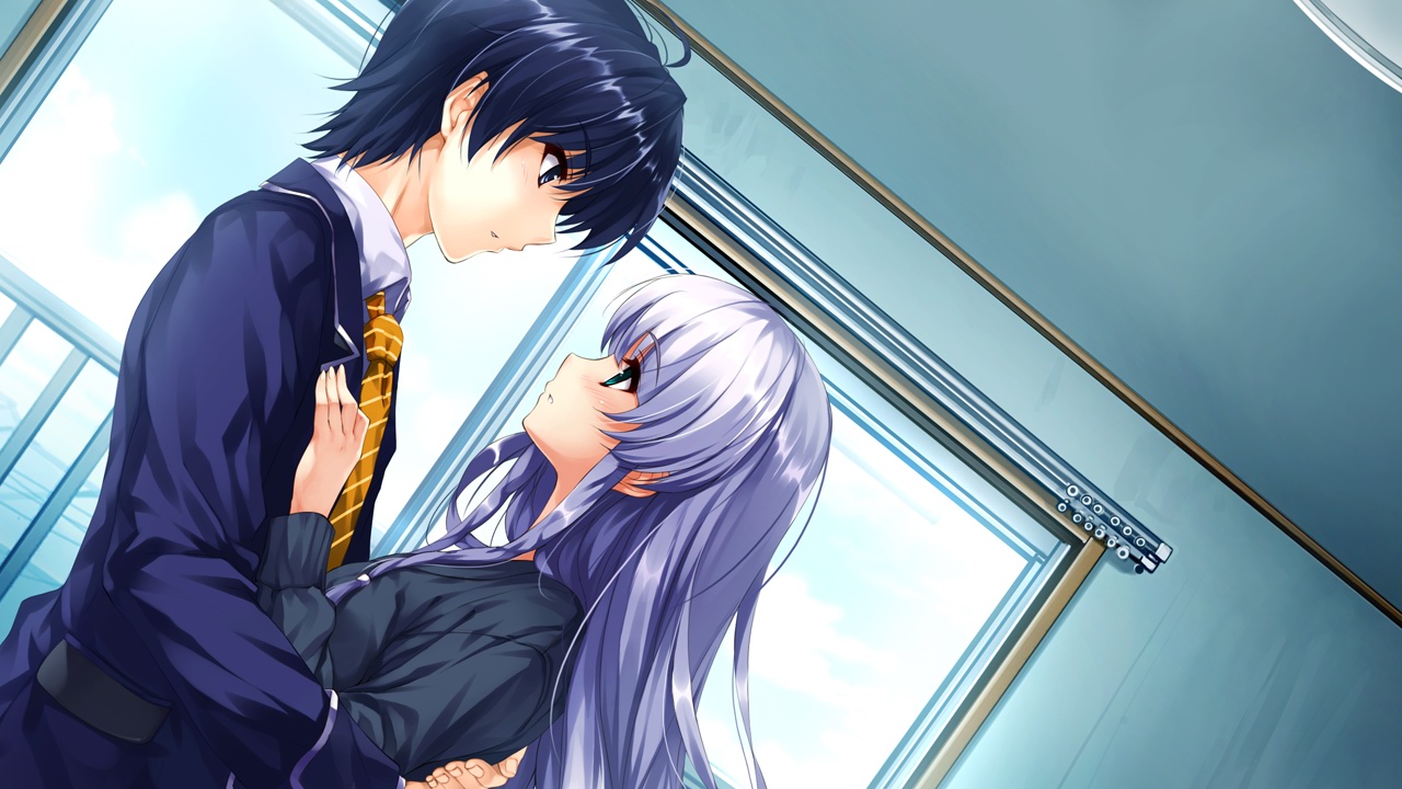 akiyama_sou, furukawa_yui, game_cg, kuroya_shinobu, misaki_kurehito, trumple, ushinawareta_mirai_wo_motomete