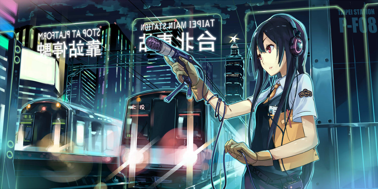 building, chanchan, gloves, headphones, night, original, train