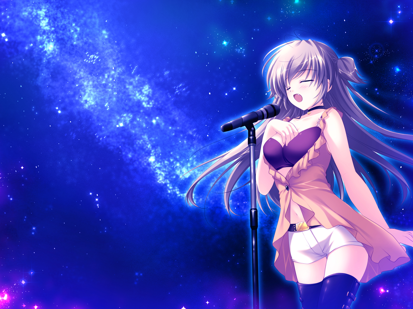 brown_hair, game_cg, journey, microphone, mikeou, nanairo_kouro, nanami_haruka, night