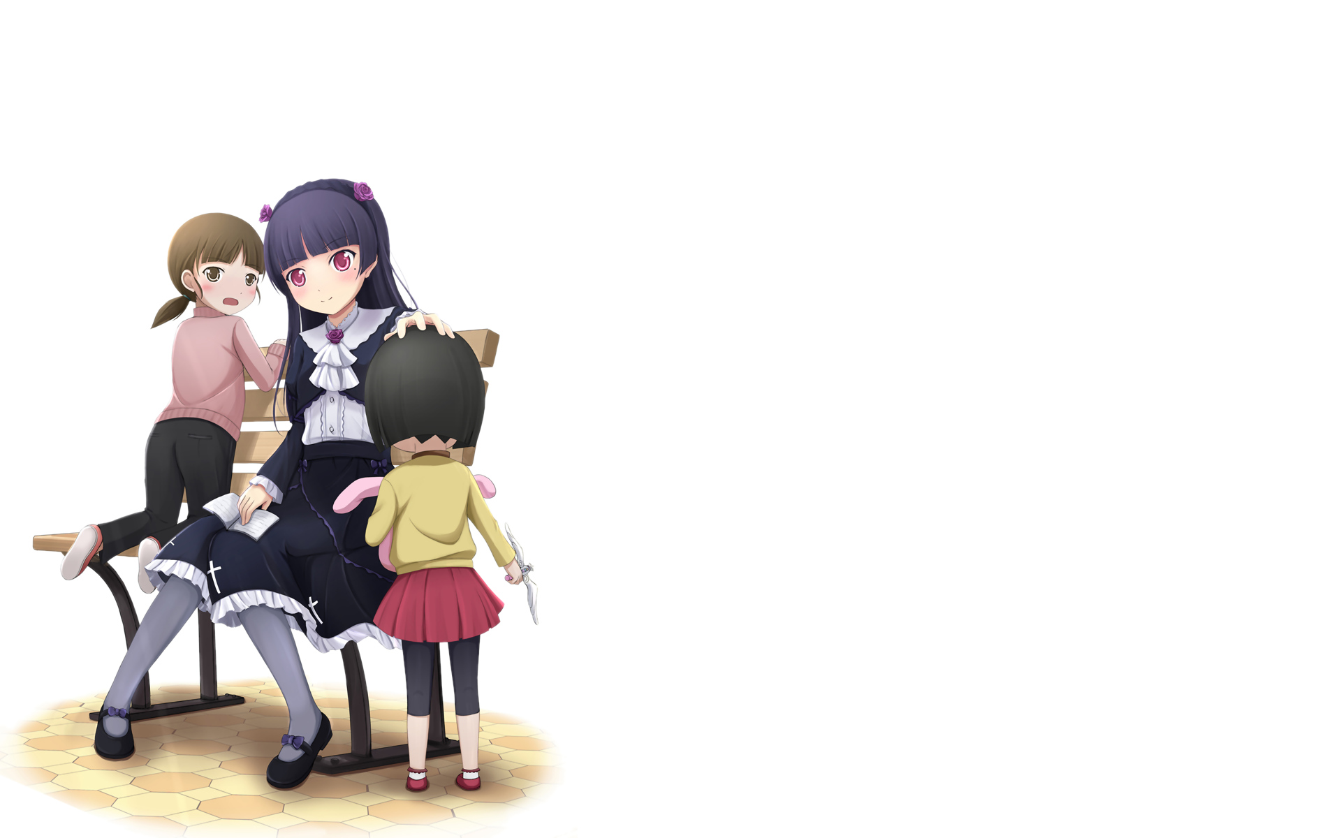 blush, fllay, gokou_hinata, gokou_ruri, gokou_tamaki, goth-loli, loli, lolita_fashion