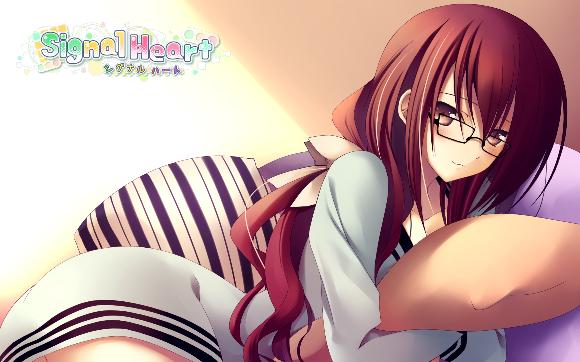 blush, glasses, signal_heart, takatsukasa_chisa, zinno