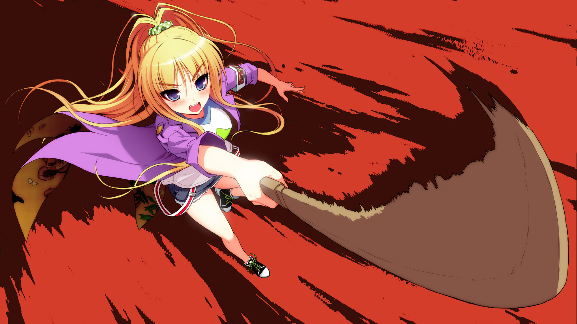 axanael, blonde_hair, blue_eyes, game_cg, katana, nitroplus, sakura_(axanael), sword