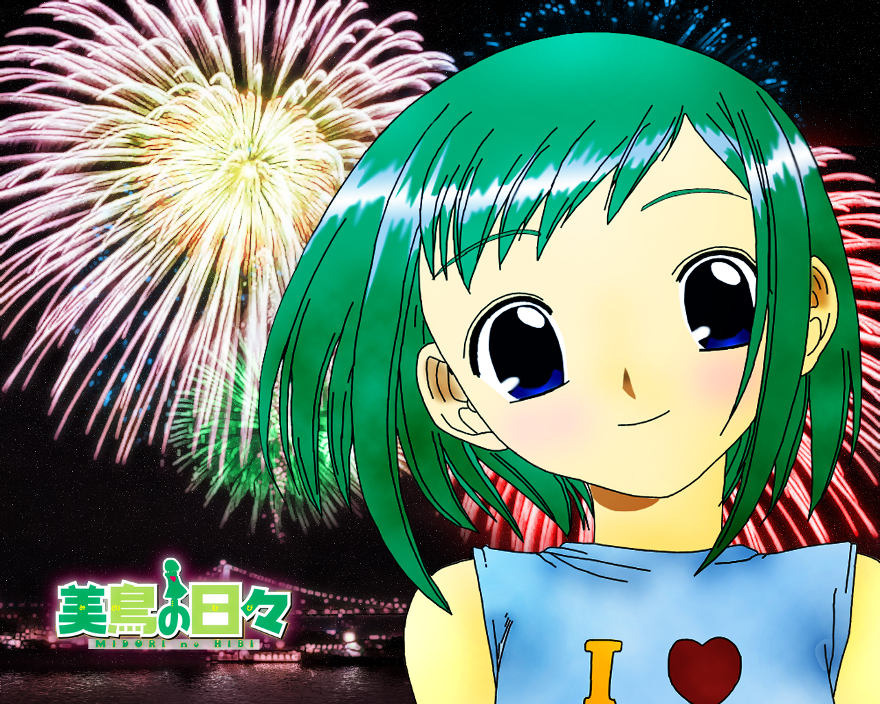 fireworks, kasugano_midori, midori_no_hibi