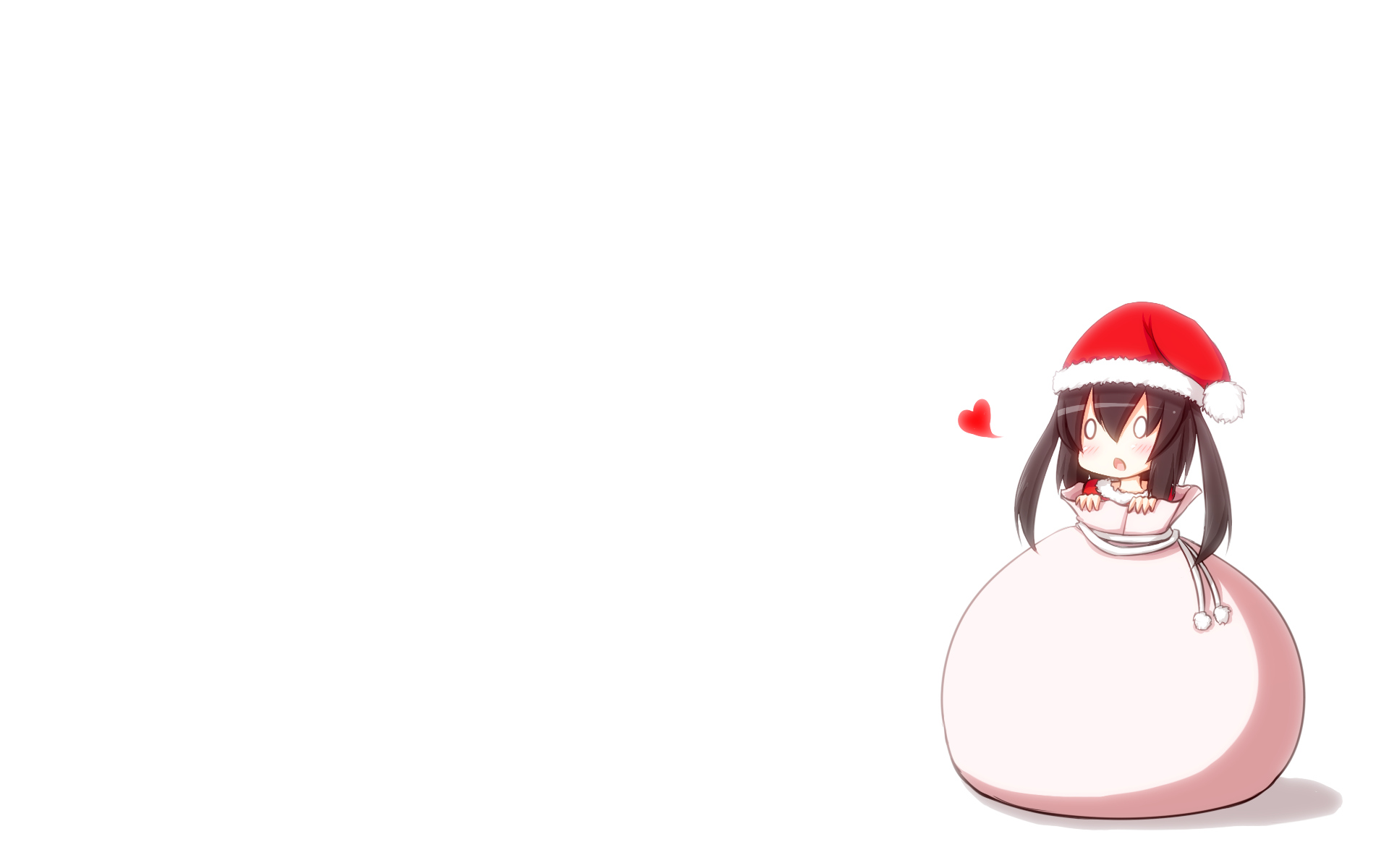 bita, chibi, christmas, k-on!, nakano_azusa, white