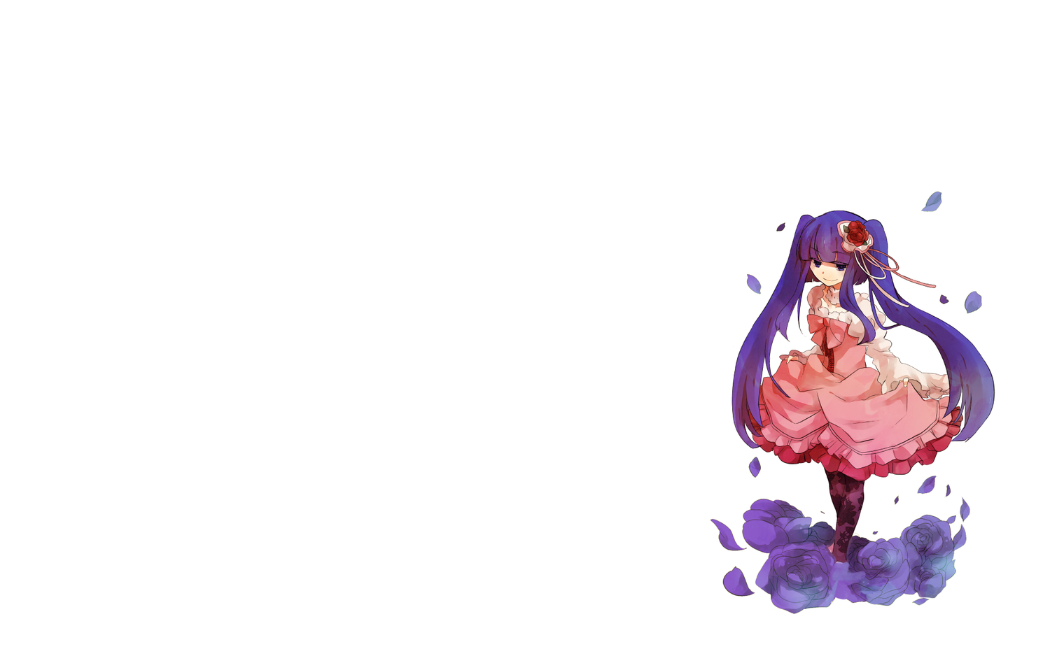 anko_(kirikiri), flowers, furudo_erika, pantyhose, petals, umineko_no_naku_koro_ni, white