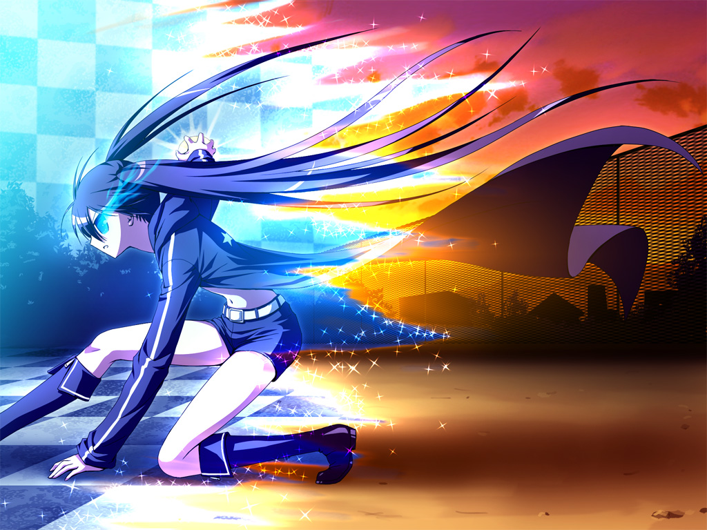 black_rock_shooter, kuroi_mato, twintails, xai