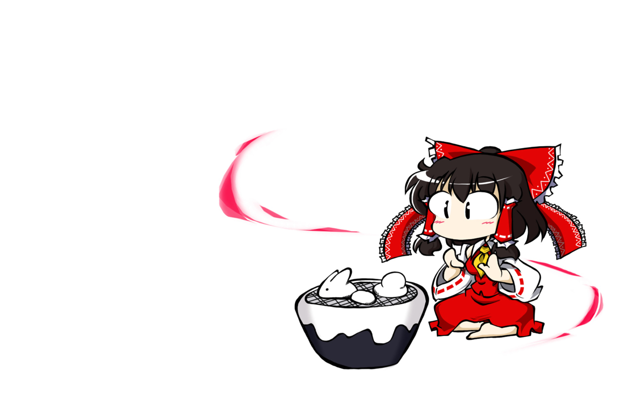 blush, bunny, hakurei_reimu, japanese_clothes, miko, touhou, yudou2sake