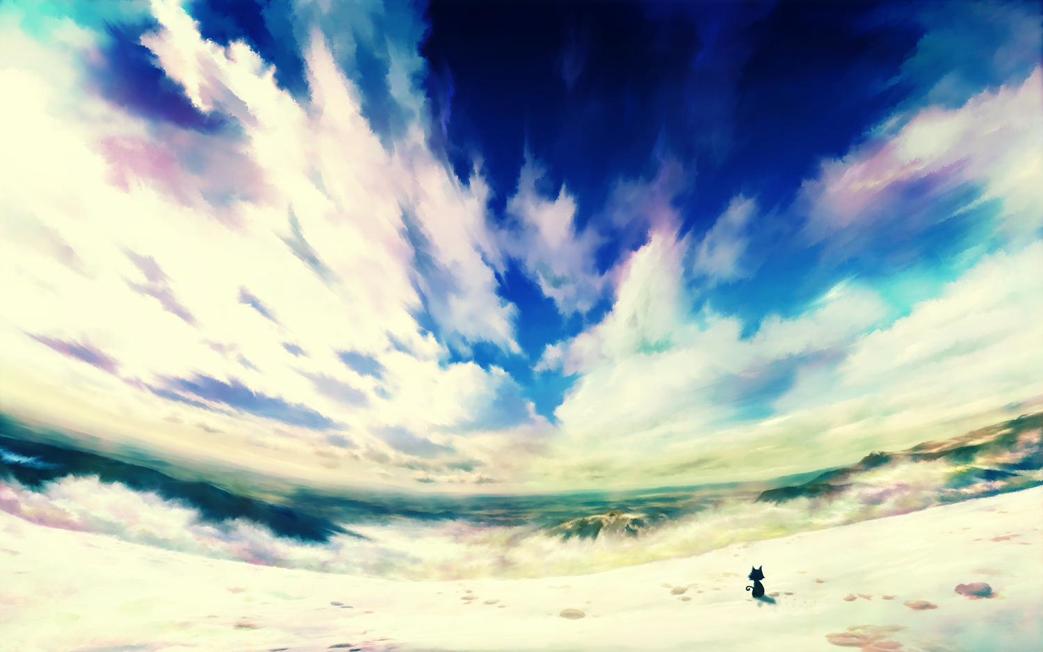 animal, cat, scenic, sky, tagme, ukihashi