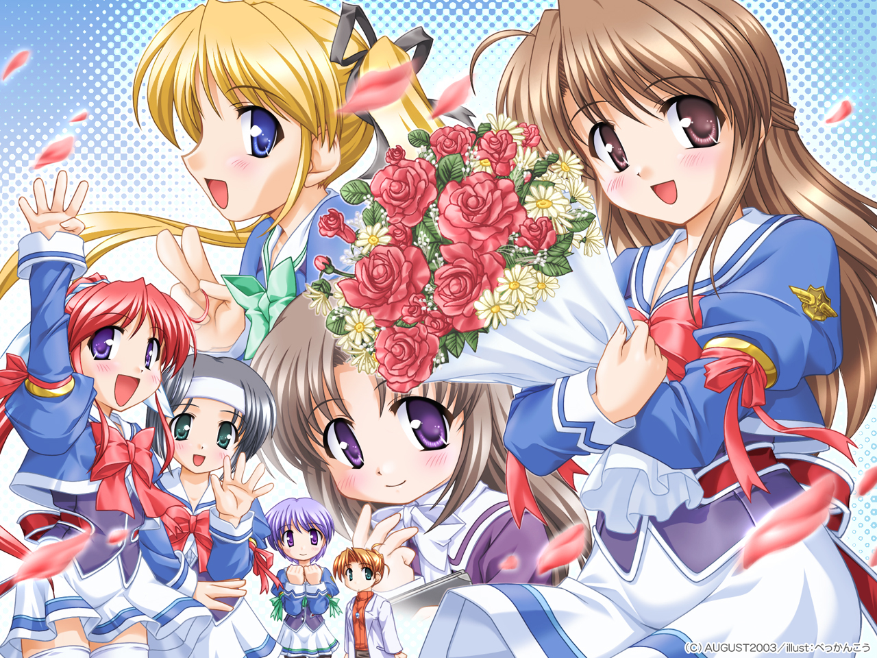 akiyama_fumio, amagasaki_mikoto, bekkankou, fujieda_honami, nishina_kyouko, nonohara_yui, shibugaki_matsuri, tachibana_chihiro