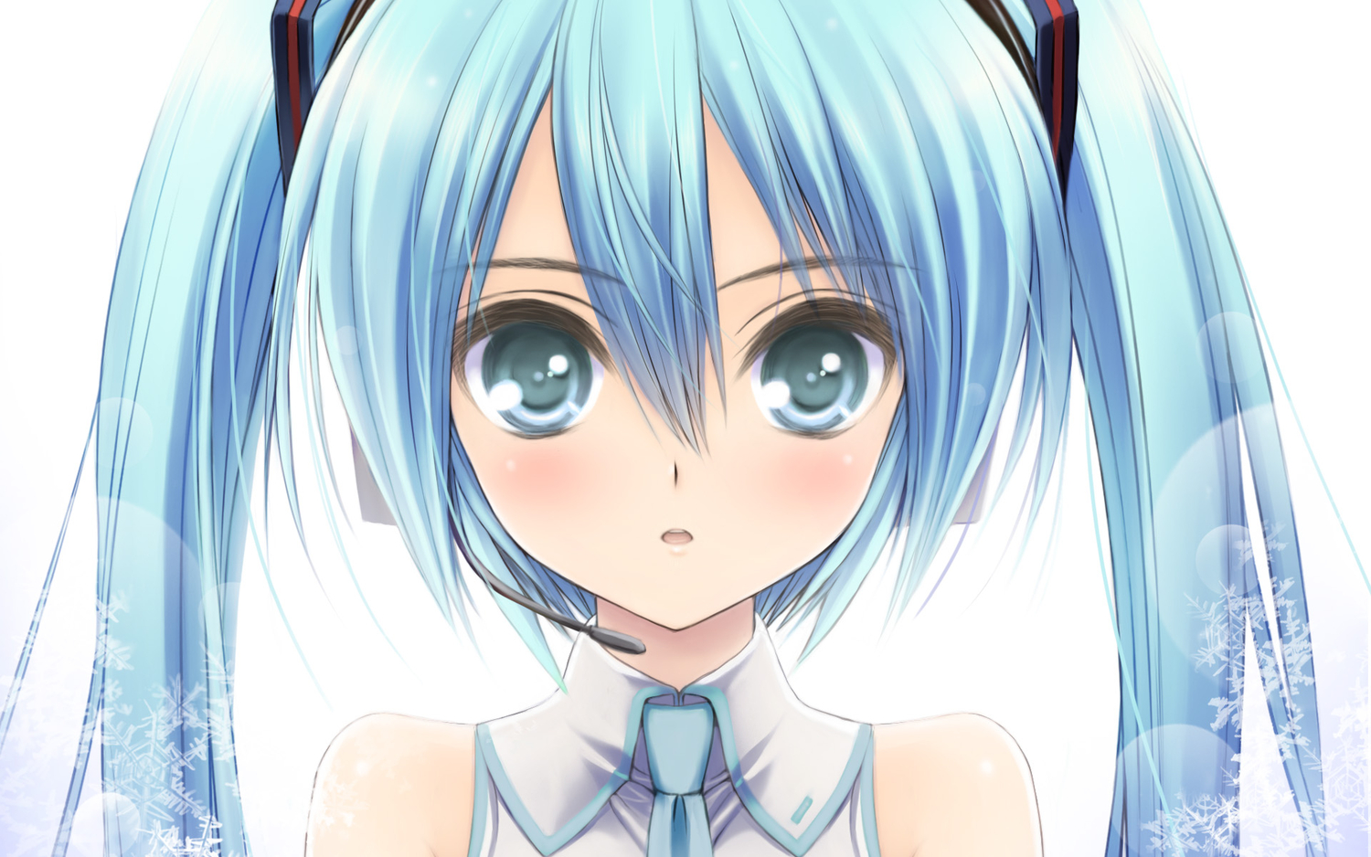 blue_hair, close, erinngi, hatsune_miku, twintails, vocaloid, white