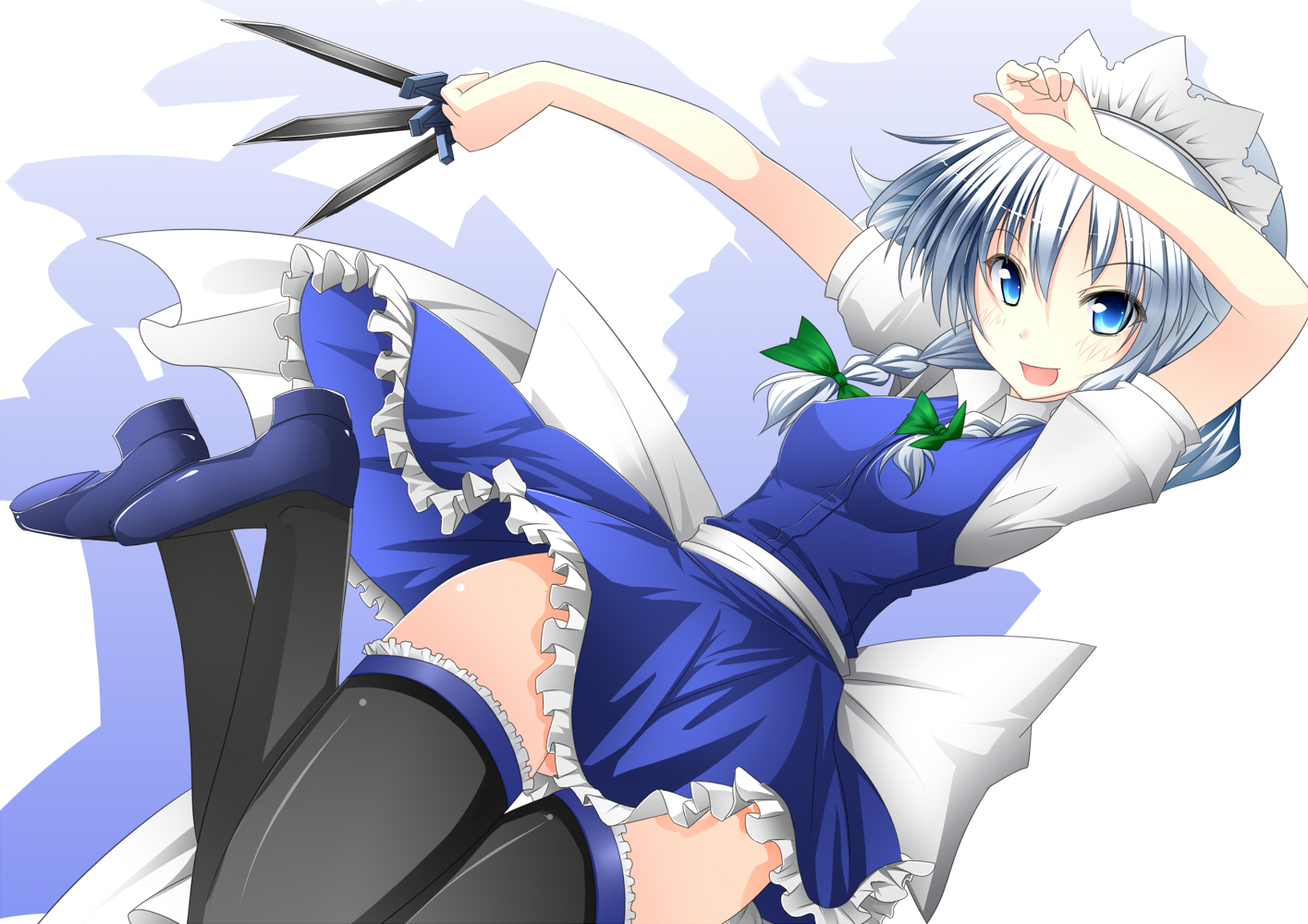 inu3, izayoi_sakuya, maid, touhou