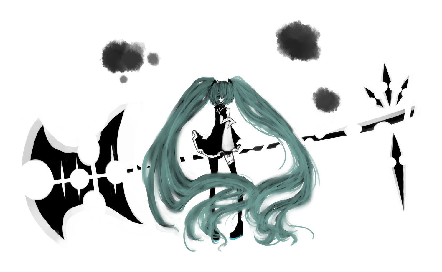 hatsune_miku, ruu, vocaloid