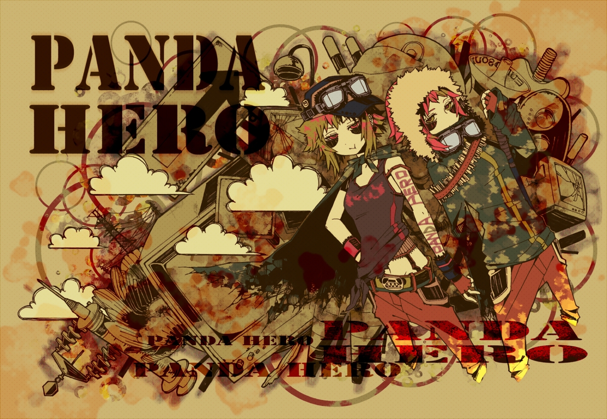 gumi, inazumrai, panda_hero_(vocaloid), vocaloid