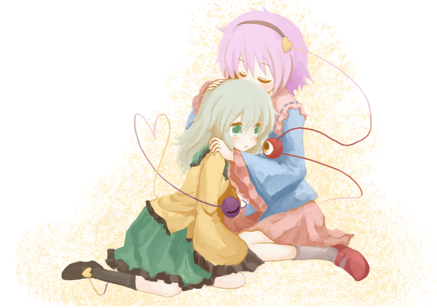 komeiji_koishi, komeiji_satori, mugi_(banban53), touhou