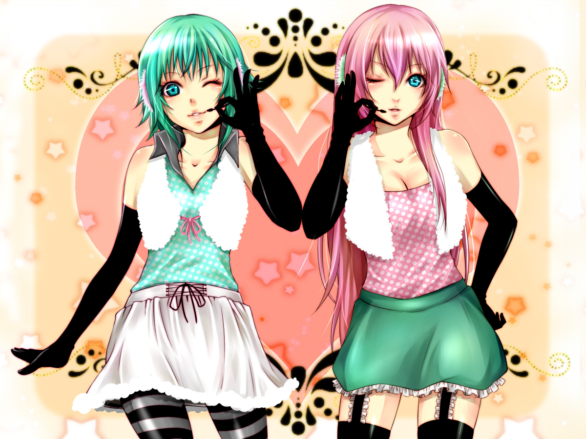 gumi, happy_synthesizer_(vocaloid), megurine_luka, mine_rakkyo, vocaloid