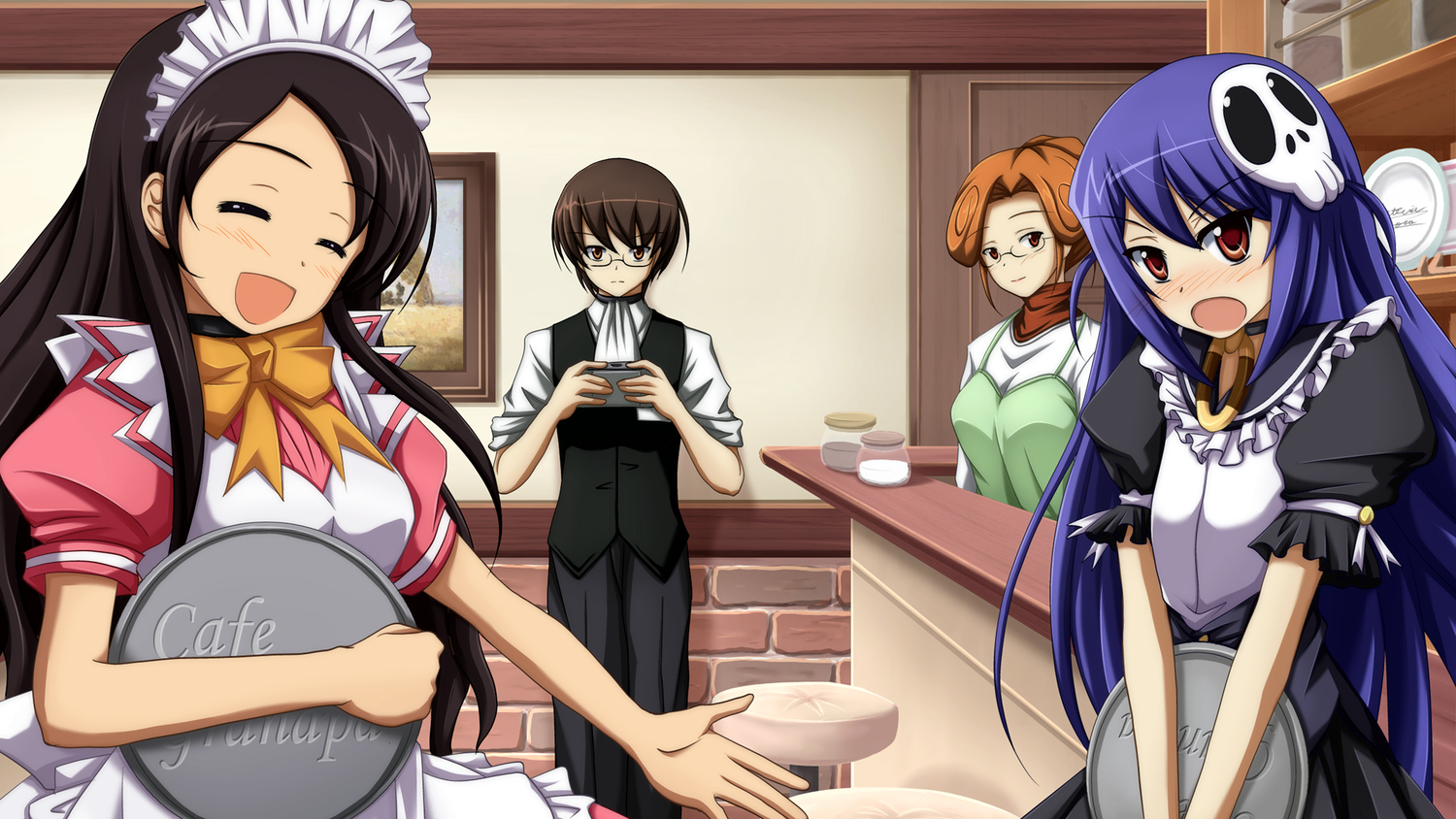elsee_de_ruth_ima, haqua_du_lot_herminium, kami_nomi_zo_shiru_sekai, katsuragi_keima, katsuragi_mari, maid, shira-nyoro