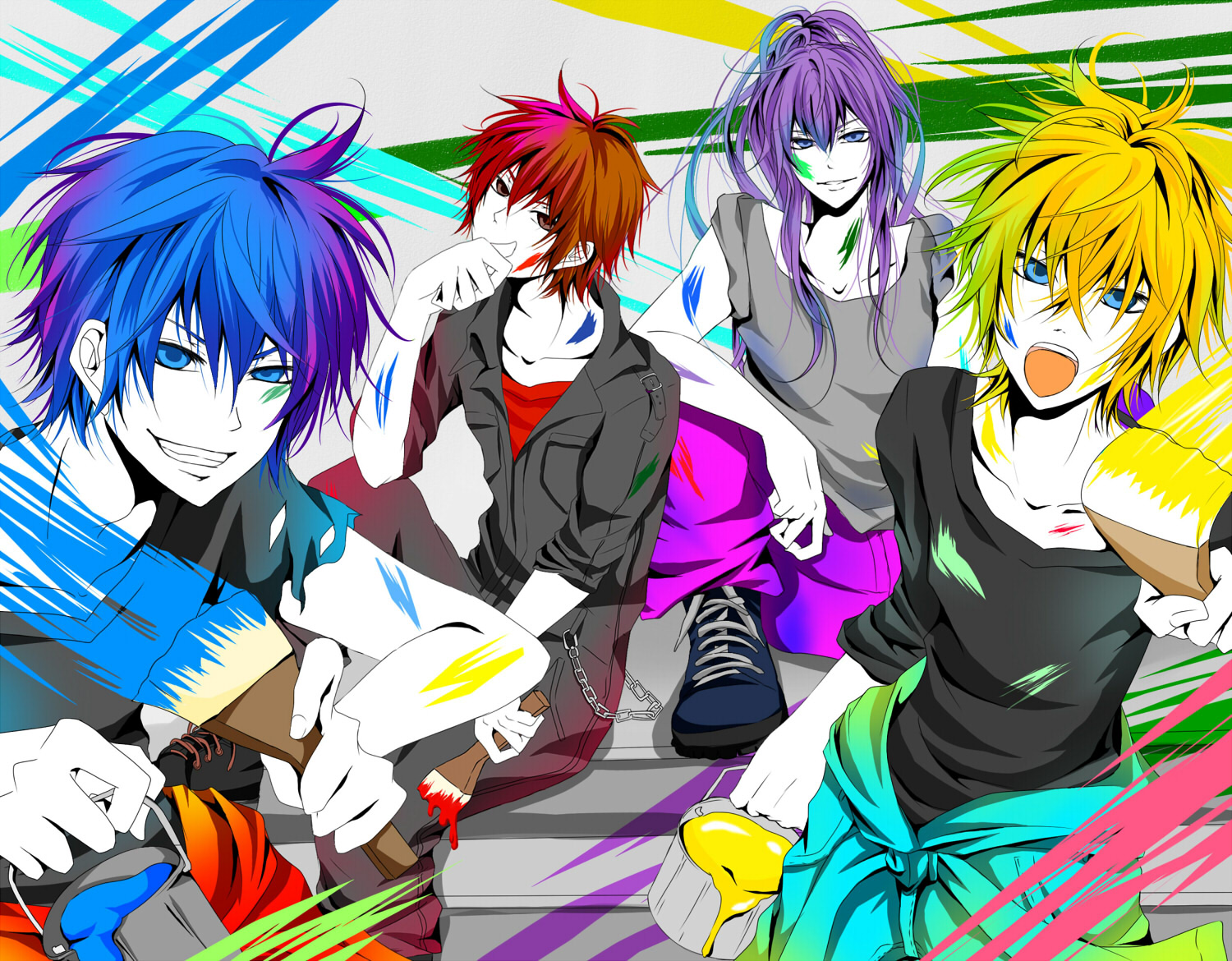 all_male, kagamine_len, kaito, kamui_gakupo, male, meito, vocaloid