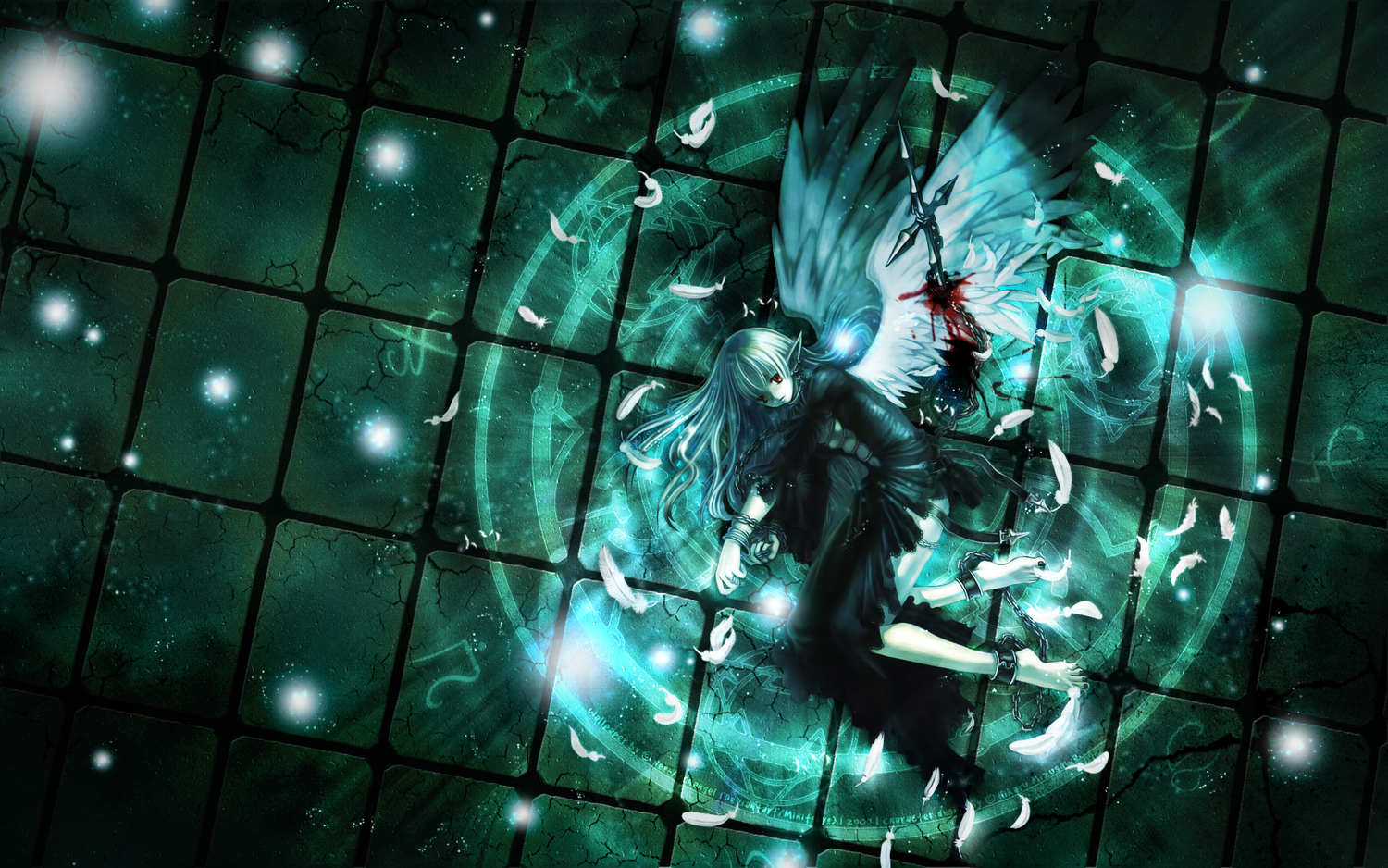 blood, cross, mizusawa_hikaru, wings