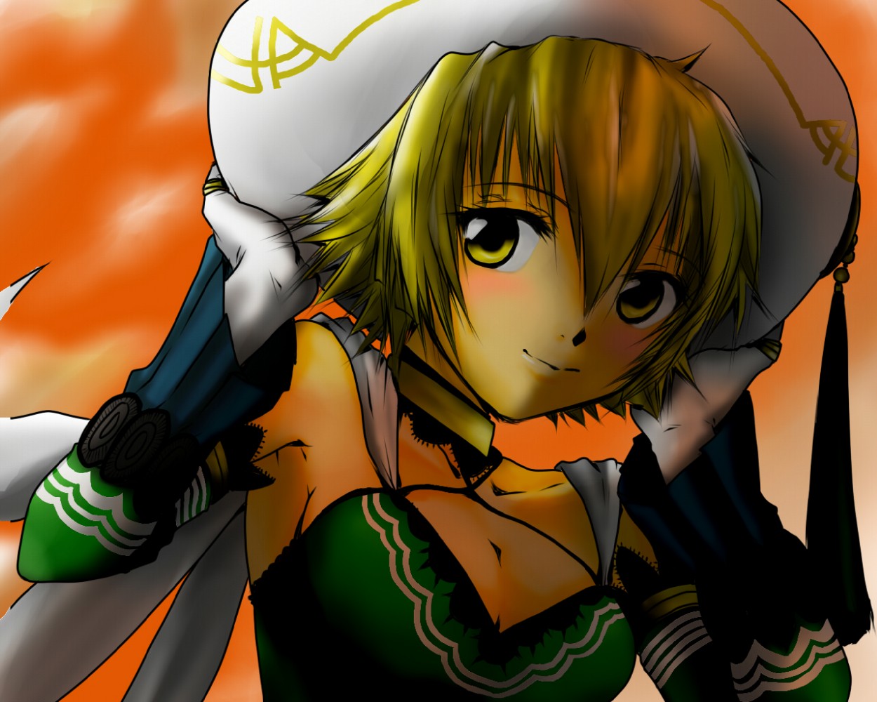 .hack//, .hack//g.u., atoli, blonde_hair, jpeg_artifacts, yellow_eyes