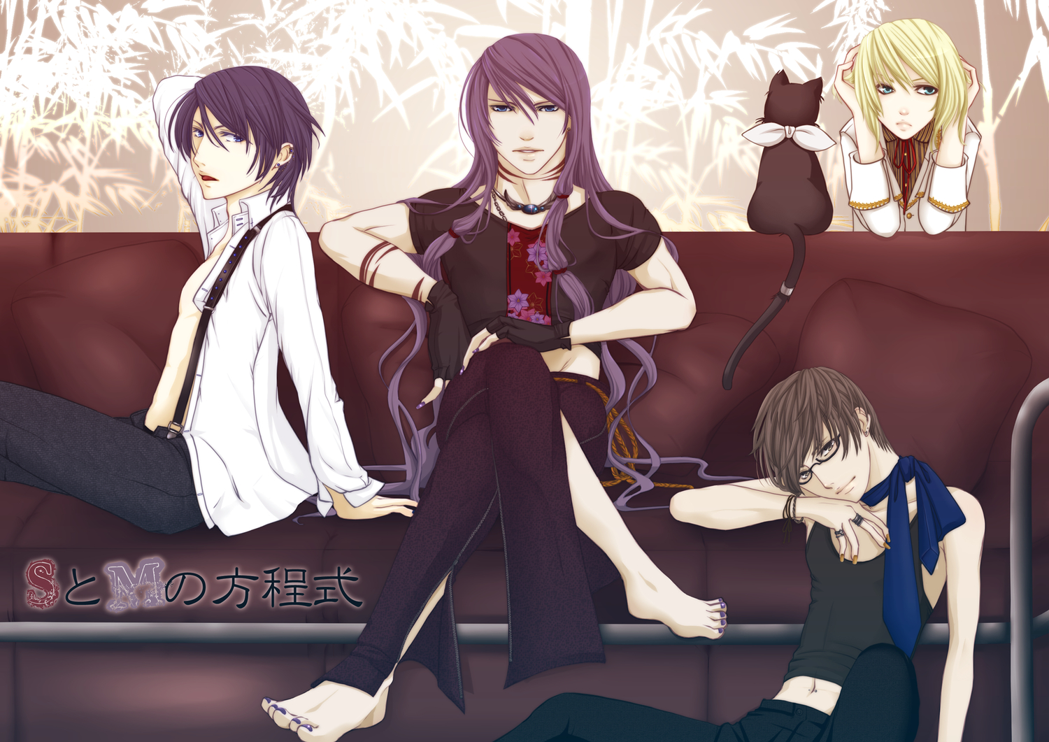 all_male, hiyama_kiyoteru, kagamine_len, kaito, kamui_gakuko, male, vocaloid