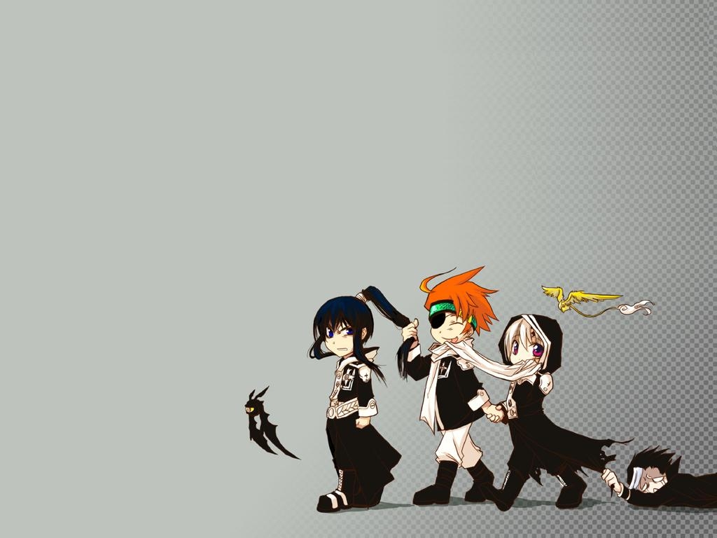 allen_walker, arystar_krory, chibi, d.gray-man, gray, kanda_yuu, lavi