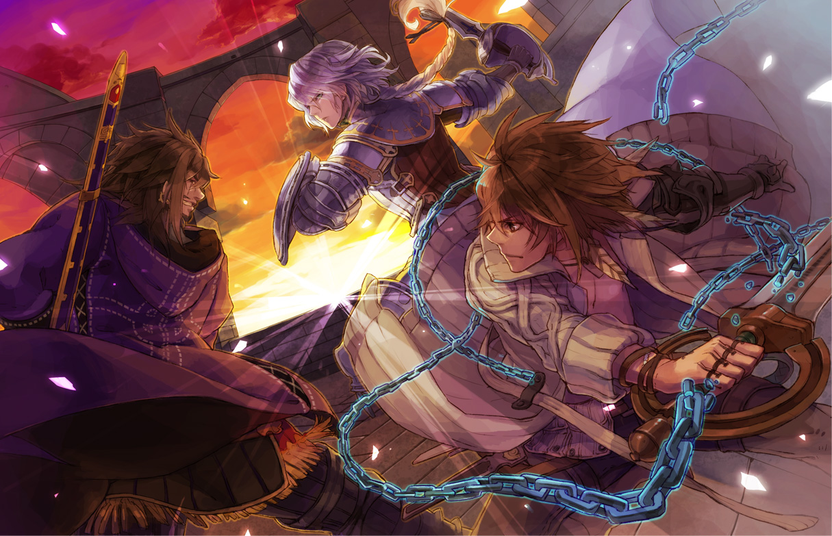 armor, chain, ezla, general_trista, jackal, mistwalker, nintendo, sword