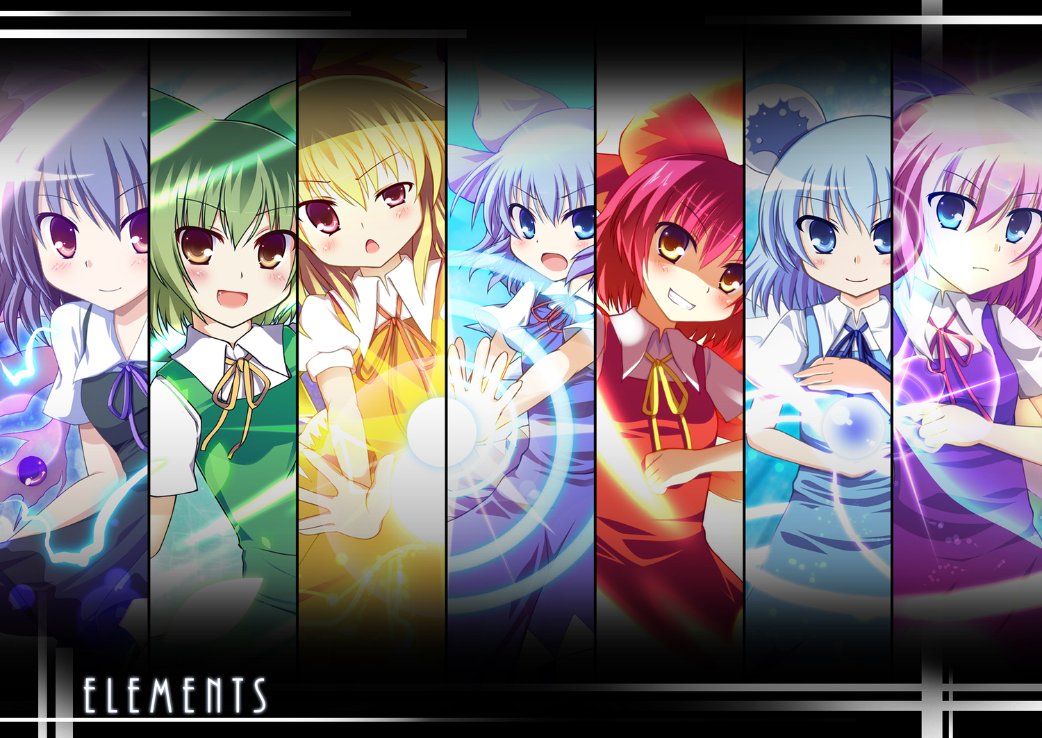 achi_cirno, blue_eyes, blue_hair, cirno, fairy, fujisaki_kaon, short_hair, touhou, wings