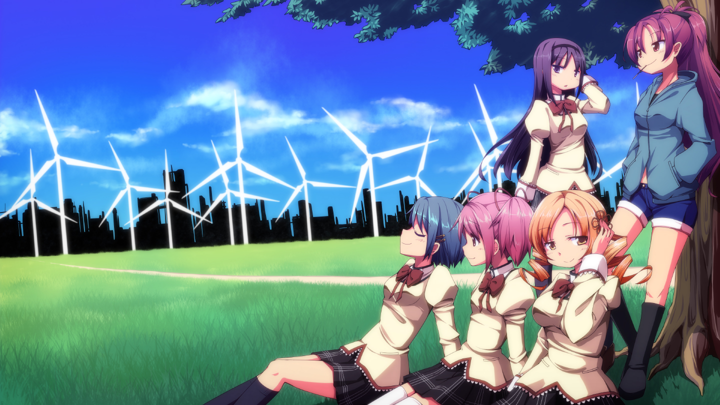 akemi_homura, black_hair, blue_hair, bon_(moegomi), kaname_madoka, long_hair, mahou_shoujo_madoka_magica, miki_sayaka