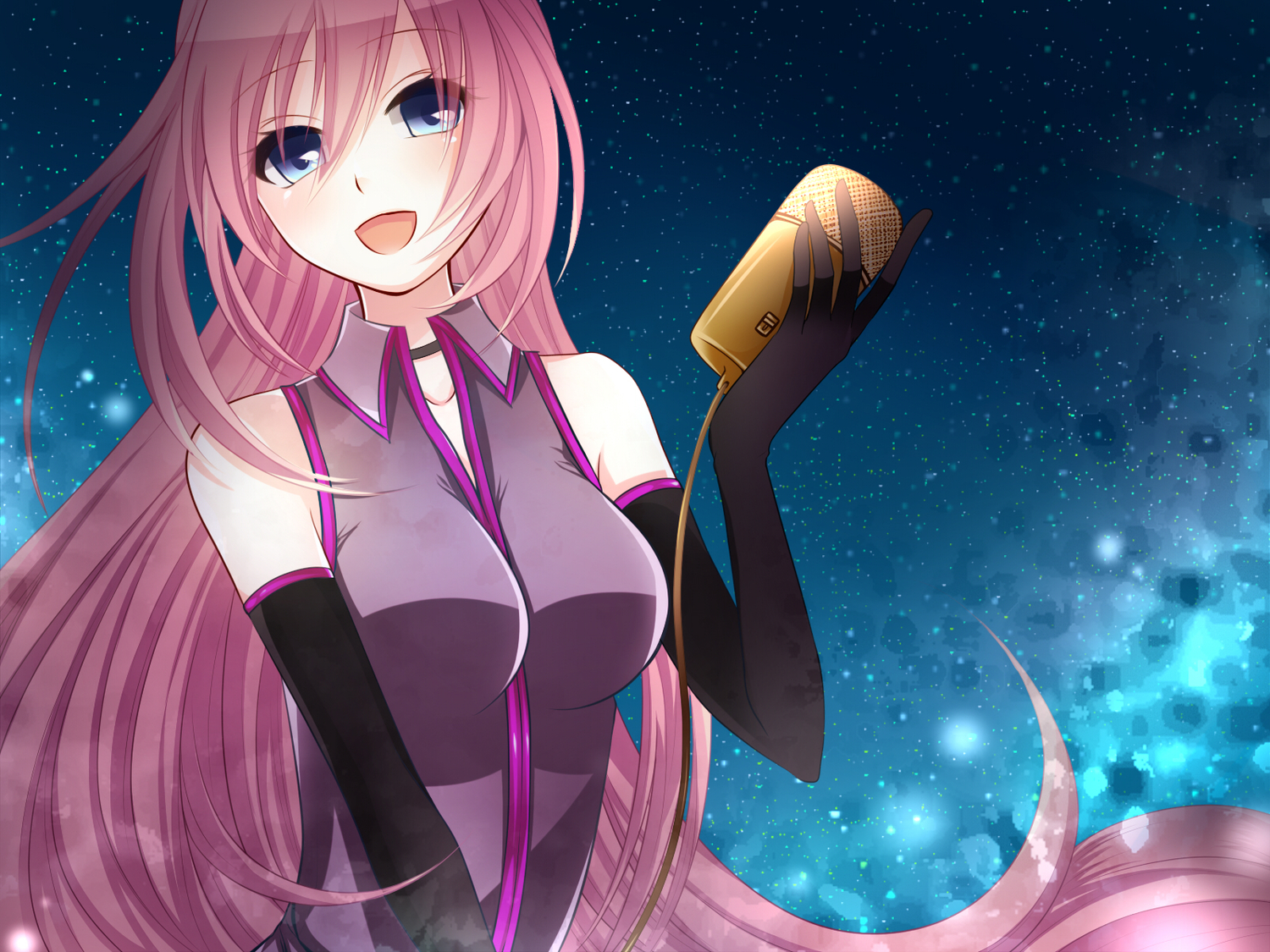 blue_eyes, gloves, heki_kiri, long_hair, megurine_luka, pink_hair, vocaloid