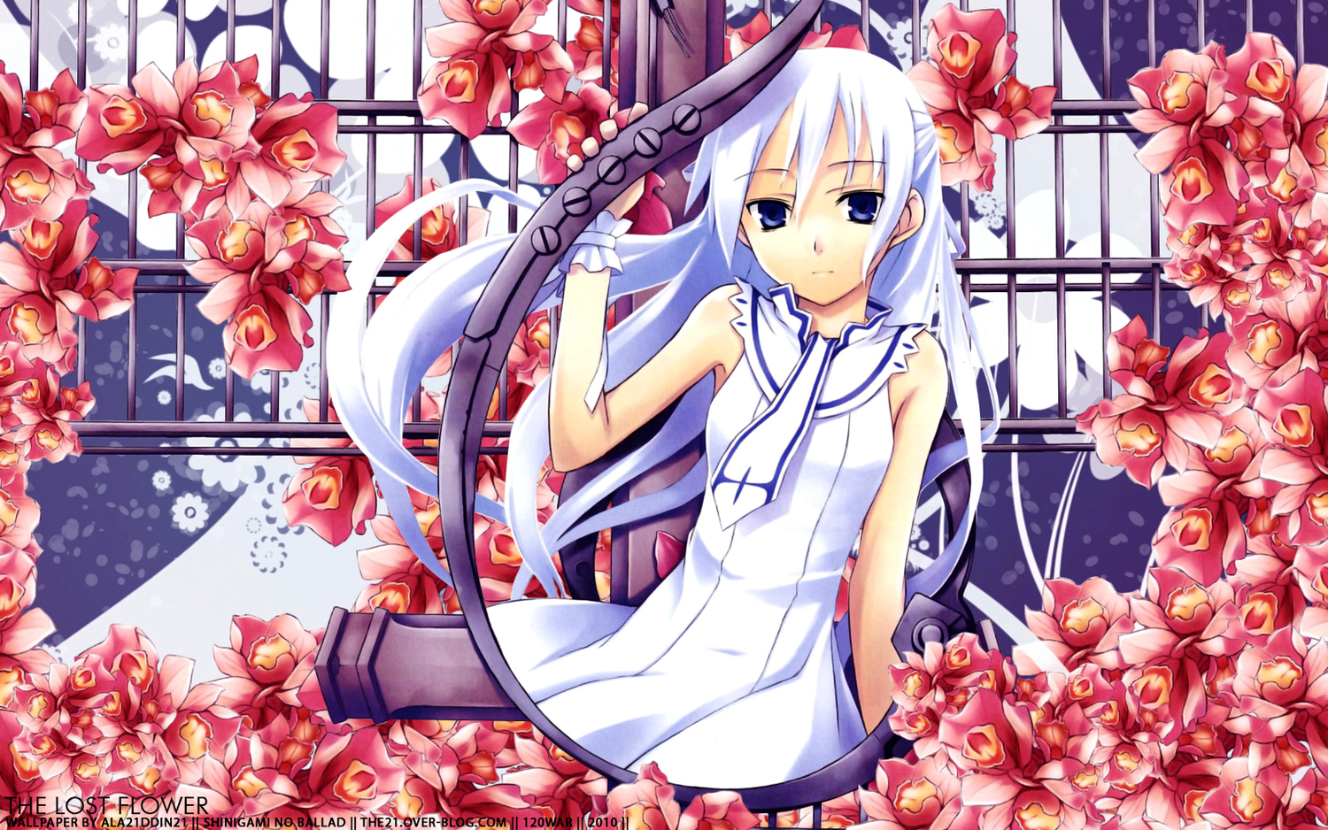 flowers, momo_(shinigami_no_ballad), shinigami_no_ballad, third-party_edit