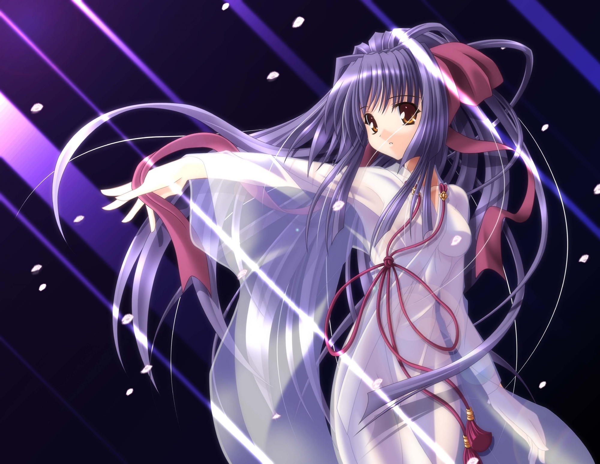 japanese_clothes, kao_no_nai_tsuki, kuraki_suzuna, miko