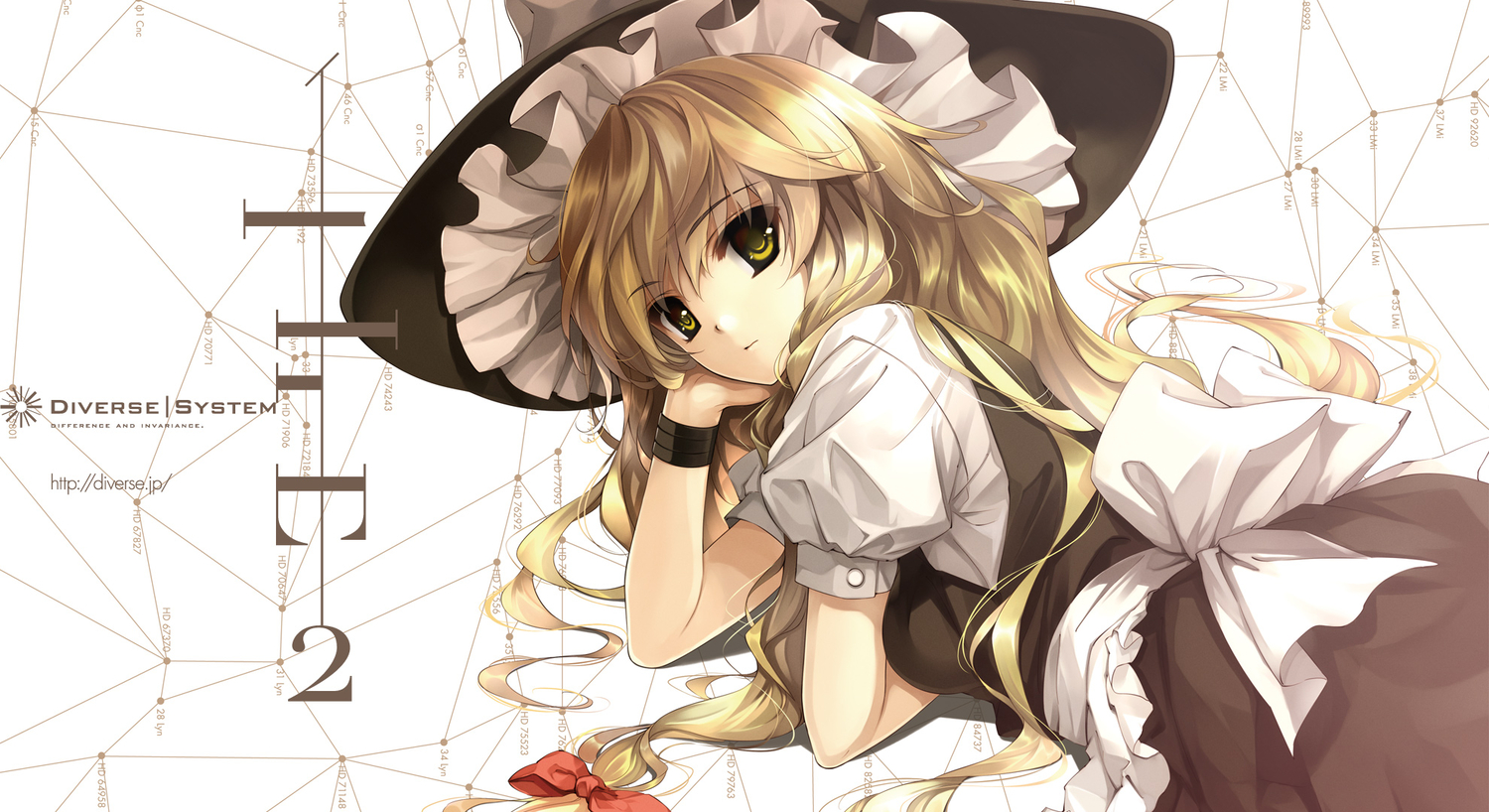 blonde_hair, bow, diverse_system, dress, hat, kirisame_marisa, misaki_kurehito, touhou