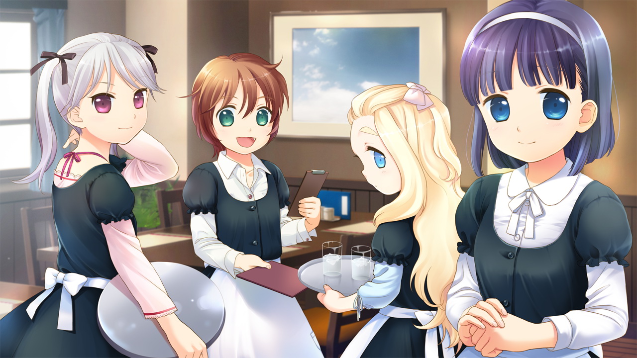 elen_mass, fiona_washburn, game_cg, group, loli, meg_(sweet_robin_girl), primrose_springvale, sekiya_asami, short_hair, sweet_robin_girl, waitress