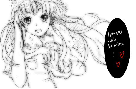 1girl, kudakitsune_(kaien_kun), long_hair, lowres, monochrome, original, shiratama_liliana, sketch