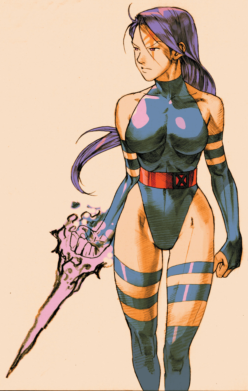 bengus, breasts, bridal_gauntlets, capcom, elbow_gloves, energy_blade, gloves, glowing