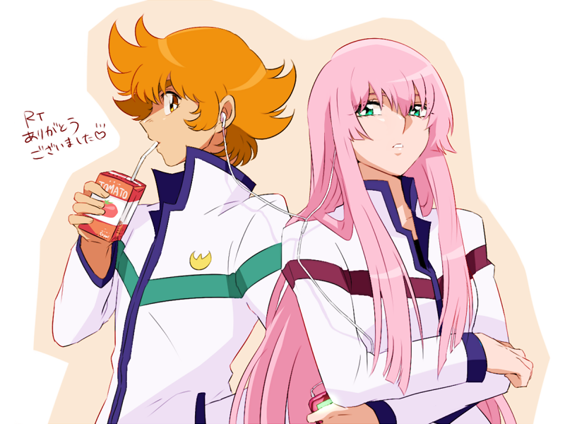 1boy, 1girl, amiko, female, green_eyes, hornet_sonia, lionet_soma, male