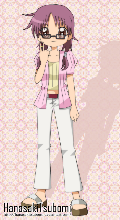 chibi, female, glasses, redhead, rinko_jerrard, sandals