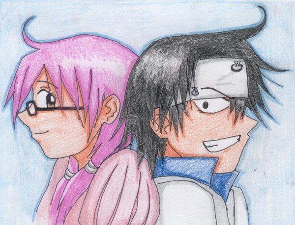 female, glasses, male, rinko_jerrard, sano, the_law_of_ueki